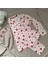 Goodnight Homewear Kırmızı Kalp Desenli Beyaz Süet Düğmeli Ikili Pijama Takımı 2