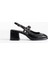 Modaserdem Faye Siyah Rugan Kadın Topuklu Ayakkabı 1