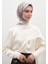 Secret Elegance Desen Pamuklu Viskon Eşarp Lila 3