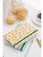 Lastikli Çizgili Defter 2'li 13 x 21 cm Sarı Limon Desenli ve Yeşil Kareli 3
