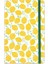 Lastikli Çizgili Defter 2'li 13 x 21 cm Sarı Limon Desenli ve Yeşil Kareli 8