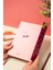 A5 Mıknatıslı Kapaklı Çizgili Defter 15x21 cm Kiraz Renk 88 Yaprak 6