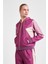 Kadın Fermuarlı Kapüşonlu Sweatshirt 25N-2131 3