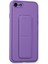 iPhone 7 Kılıf Coco Deri Standlı Kapak - Koyu Lila 2