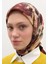 Rose Breeze Desen Pamuklu Viskon Eşarp Siyah 4