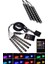 Msa-Shop Araç Içi Aydınlatma Kumandalı 12 LED Ayak Altı LED Ambiyans Işığı Sese Duyarlı Kumandalı 3