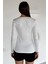 Ön Detaylı V Yaka Basıc Bluz P-00018579 4