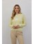 Sarı Bisiklet Yaka Kurdele Detaylı Kadın Kazak 2359 1