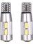 2pcs W5W T10 12V 6000K 5630 10 Smd Araba LED Ampul Kanbus Plakası Yan Dönüş Singal Işık Süper Parlak Beyaz (Yurt Dışından) 1