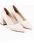 Modaserdem Valeria Bej Cilt Kadın Topuklu Ayakkabı 2