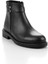 Siyah Siyah Hakiki Deri Kadın Bot & Bootie K02028013503 2