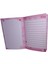 Puffy Kabartma Yüzey ( 14*20 Cm) 80 Yaprak Renkli Çizgili Hatıra Defteri ( Pink Unicorn ) 3