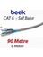 Cat6 90 Metre Saf Bakır F-Utp Iç Mekan Data Kablosu Awg 23 1/0.4tc Od:7.5mm Lszh Gri Renk 1