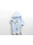 Kapüşonlu Fermuarlı Patikli Peluş Tulum - Mavi - 1 - 3 Ay - FLE215193-MAVI-1 - 3 Ay Mavi 1