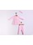 Bandanalı Tüllü Bebe Yaka Penye Alt Üst Takım - Pembe - 3 Ay - FND41149-PEMBE-3 Ay Pembe 1