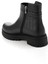 Siyah Siyah Hakiki Deri Kadın Bot & Bootie K02040500003 3