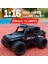 1:16 Off Road Şarjlı Rc Uzaktan Kumandalı Renkli Farlar Siyah Arazi Aracı 20 Km/s Hızında Hediyelik Oyuncak 2