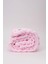 Alize Battaniye Panduf 2’li SET 100x100cm Pembe Kız Yenidoğan Kundak El Yapımı Puffy Örgü Organik Sertifika 3