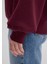 Bisiklet Yaka Basic Bordo Kadın Sweatshirt M1610198-70415 5