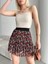 Baskılı Astarlı Mini Etek 6
