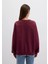 Bisiklet Yaka Bordo Basic Sweatshirt 1610198-70415 4