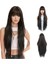 Peruk Kadın Uzun Saç Siyah Peruk Kimyasal Elyaf Fiber Tam Kafa Kapağı (Yurt Dışından) 1
