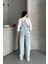 Pantolon Kar Yıkama Salopet Mavi D2514 8