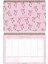 3'lü Spiralli Masaüstü Planlayıcı Set Fiyonk Pembe 24x17 cm 14x20 cm 9x18 cm 6