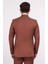 Slim Fit Kruvaze Sivri Yaka Kiremit Takım Elbise 4
