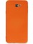 Samsung Galaxy J7 Prime Kılıf Nano Içi Kadife Silikon - Turuncu 1