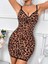 Arias Closet Leopar Desenli Sırt Dekolteli Fantezi Gecelik 4