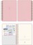 2026 Spiralli A5 Haftalık Ajanda – Kir ve Suya Dayanıklı Sert Kapak - Pembe 8