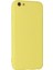 iPhone 6 Plus Kılıf Nano Içi Kadife Silikon - Sarı 3