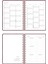 2026 A5 Spiralli Haftalık Ajanda 12 Aylık - Bordo Kalp 6