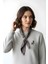 Kadın Fular Detaylı Tokalı Oversize Sweatshirt 3