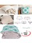 Aqua Vintage Modern Desen Tv Battaniyeli Opsiyonel Dekoratif Yastık Kırlent 2 In 1 Battaniye 2