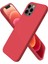 iPhone 12 Pro Kılıf First Silikon - Kırmızı 1