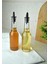 2 Adet 250 ml Cam Yağdanlık Sirkelik Sosluk Şişesi Silikon Tıpalı Zeytinyağı Sıvıyağ Yağlık Şişe 1