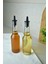 2 Adet 250 ml Cam Yağdanlık Sirkelik Sosluk Şişesi Silikon Tıpalı Zeytinyağı Sıvıyağ Yağlık Şişe 2