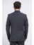 Slim Fit Sivri Yaka Kruvaze Antrasit Takım Elbise 4