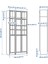 Cam/panel Kapaklı Kitaplık, Beyaz, 120X30X237 cm 3