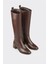 Kahve Deri Kadın Çizme 2