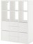 Açık raf ünitesi, beyaz, 112x147 cm, çekmeceli ve kapaklı 1