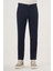 Erkek Lacivert Yazlık Pamuk Yan Cep Slim Fit Chino Pantolon 1