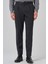 Erkek Siyah Polyester Trend Desenli Slim Fit Pantolon 1