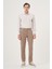 Erkek Vizon Yazlık Pamuk Yan Cep Slim Fit Chino Pantolon 4