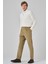 Erkek Bej Pamuk Trend Fitilli Kadife Lastikli Slim Fit Pantolon 2