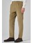 Erkek Bej Pamuk Trend Fitilli Kadife Lastikli Slim Fit Pantolon 3