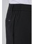 Erkek Siyah Poliviskon Trend Çizgili Slim Fit Jogger Pantolon 3