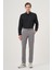 Erkek Gri Yazlık Pamuk Yan Cep Slim Fit Chino Pantolon 1